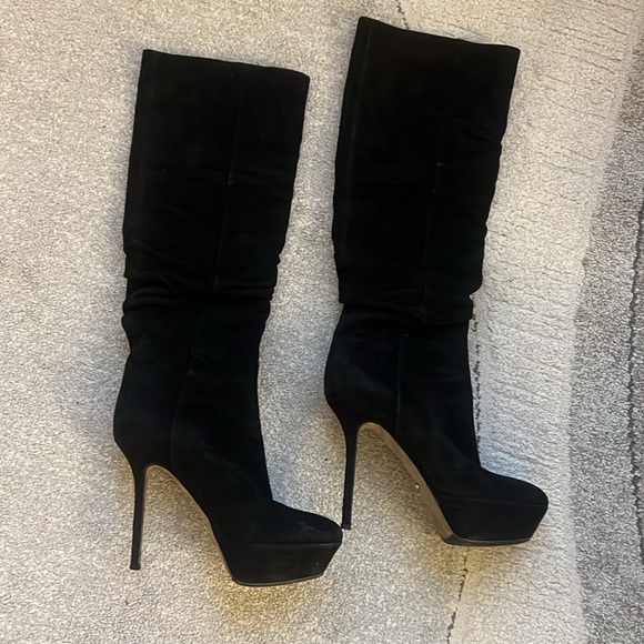 Sergio Rossi suede platform boots. - Picture 3 of 8